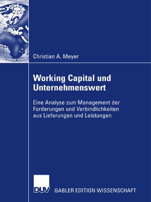 cover image of Working Capital und Unternehmenswert